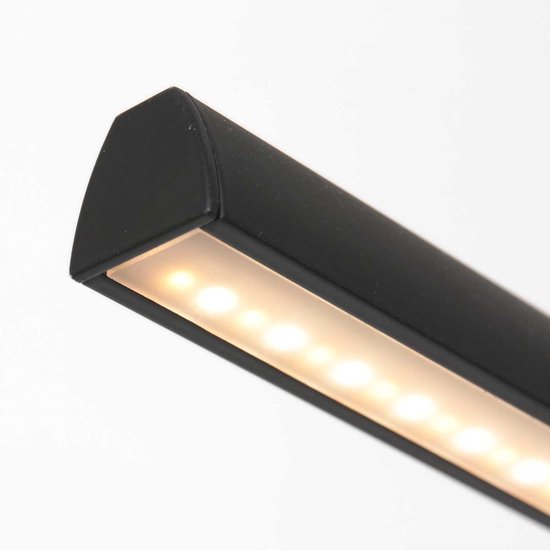 Hängeleuchte Profilo 3318ZW Schwarz, 150 cm breit, höhenverstellbar, von Steinhauer, aus Metall, Kunststoff und Elektronik