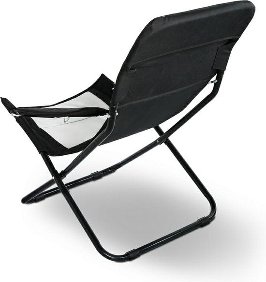 Feel Home - Dormi Outdoor-Sitzmöbel - Scissor - Schwarz und Weiß - 2 Stück