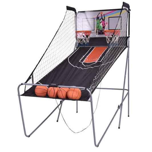 Coast Basketball-Wurfmaschine – Elektronische Anzeigetafel – 4 Bälle – Arcade