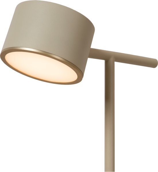 Lucide GIAN – Stehlampe – LED, dimmbar – 1×9 W, 2700 K – Taupe