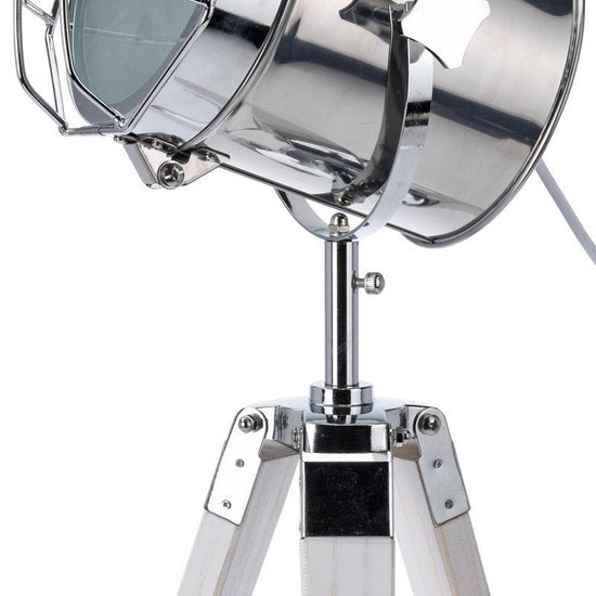 Stehleuchte Boomi industrielles Retro-Design weiß silber