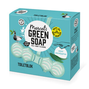 Marcel’s Green Soap Toilettenblock Minze & Eukalyptus – Kalkentferner – 200 Spülgänge