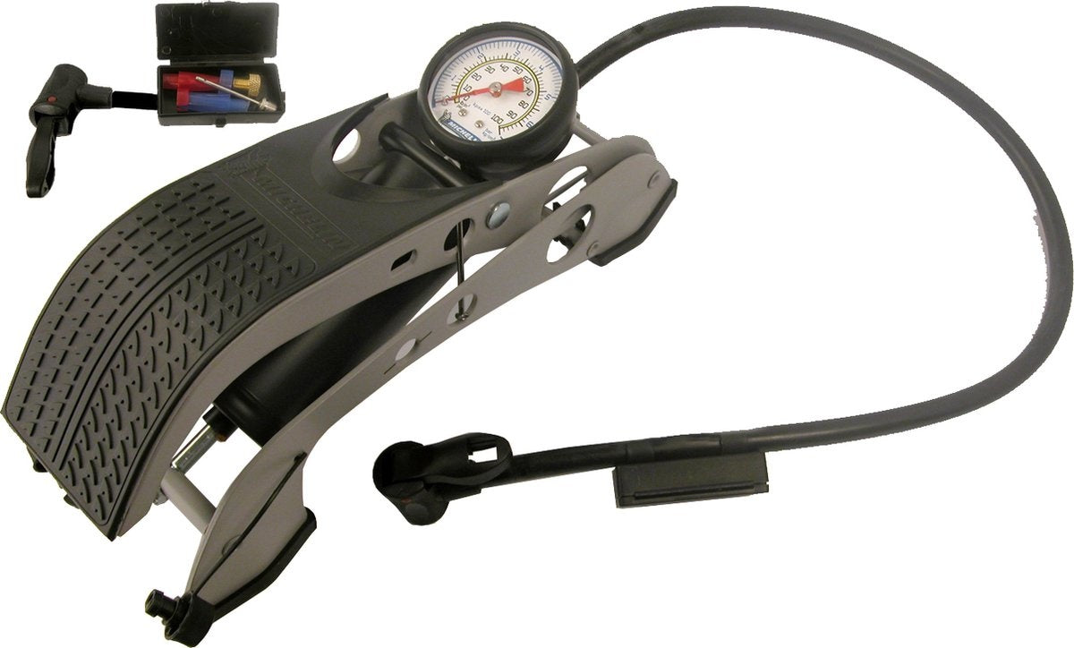 Michelin Fußpumpe mit Manometer - 7 bar