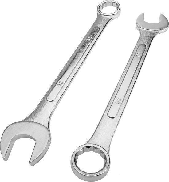 tectake 25-teiliger Ringschlüsselsatz - Ringschlüsselsatz/Schlüssel/Ringschlüssel - Blau - 402388