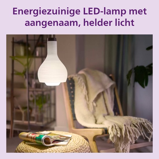 Philips LED-Lampe, transparent – 40 W – E14-Fassung – Warmweißes Licht; 2700 K – 6er-Pack