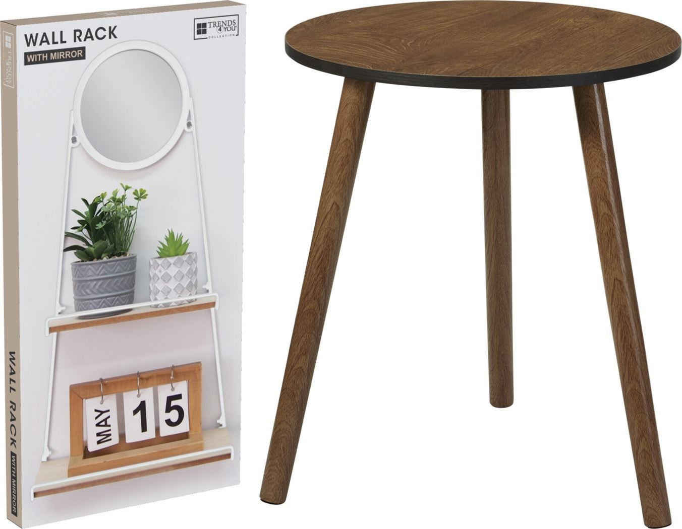 Beistelltisch Walnut – 40 x 40 x 41 cm