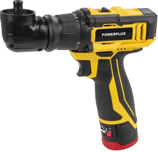 Kompakter 4-in-1-Multifunktionsschraubendreher 12 V POWXBOX001 – inkl. 12-V-Akku und 2,0-Ah-Ladegerät