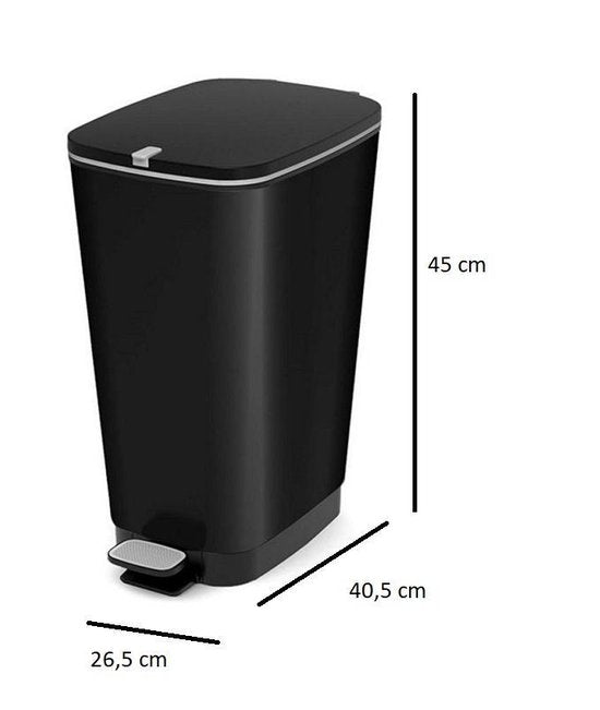 Chic Bin Style Mülleimer M - 23L - 26.5x40.5x45 - Mattschwarz