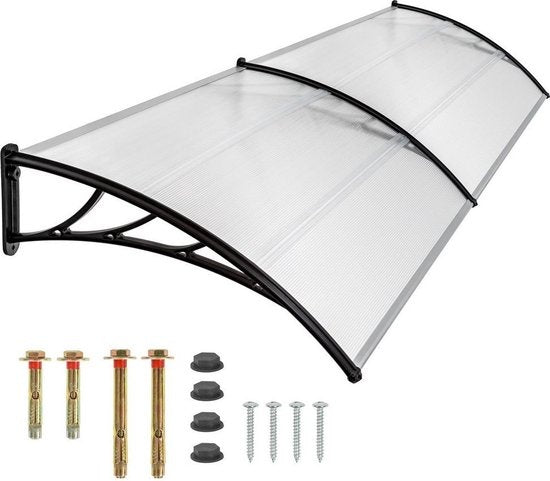 tectake - Türvordach - Schutztürvordach - Polycarbonat - 300 cm breit - 401267