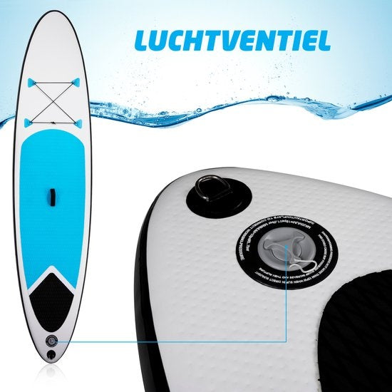 Dunlop Aufblasbares Sup Board mit Zubehör - Blau/Weiß - 305 x 71 x 10 cm