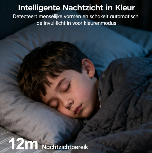Woox Smart PTZ-Kamera 2K HD – Weiß – 360° mit KI-Erkennung und Nachtsicht