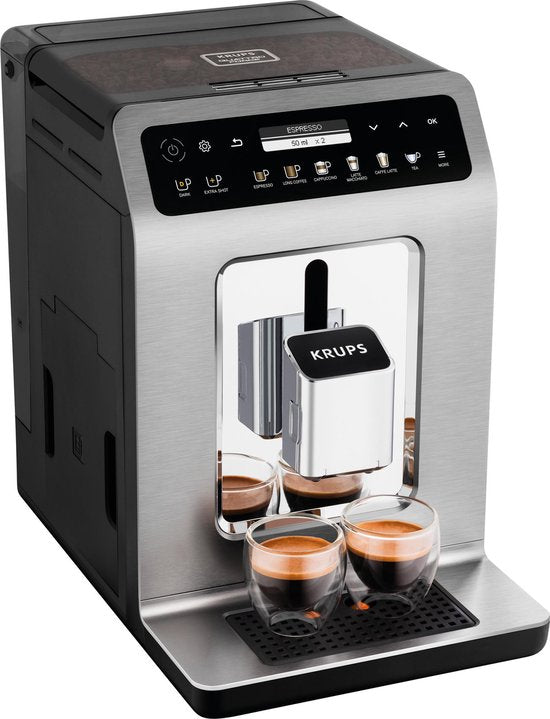 Krups Evidence+ EA894T – Vollautomatische Espressomaschine – Premium-Design – 19 Einstellungen – Individuell anpassbar – Für Espresso und Cappuccino