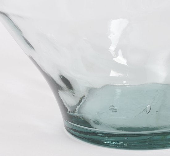 Mica Decorations Kyara Flaschenvase - H46 x Ø38 cm - Recyceltes Glas - Transparent