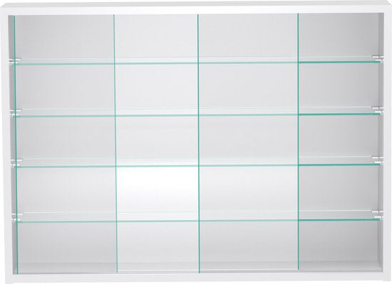 Vitrine stehend Hängevitrine - Schiebetüren - 75 x 55 x 14 cm