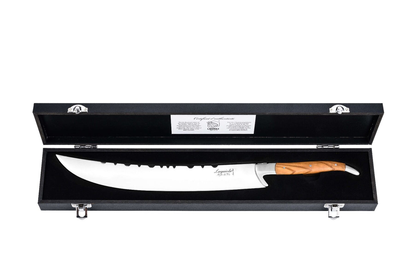 Laguiole Style de Vie Champagnersäbel – Olivenholz – 41 cm