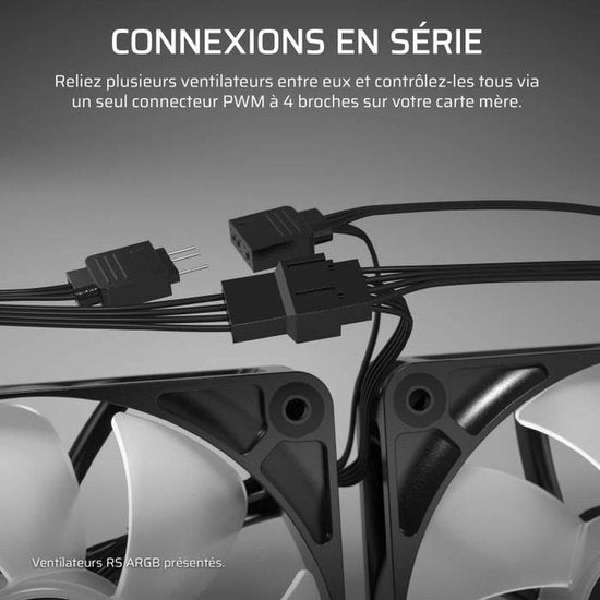 Corsair RS140 – Gehäuselüfter – 140 mm – 2 Stück – Weiß