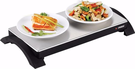 Princess Warmhalteplatte 312295 – Kabellos einsetzbar – Wiederaufladbarer Rechaud – Tellerwärmer – Buffetwärmer – 1000 W