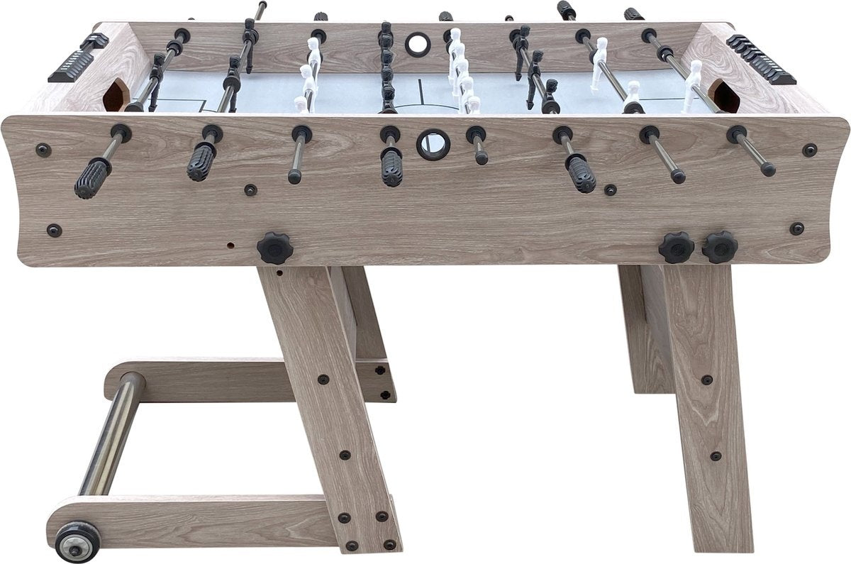 Cougar Scorpion Kick Klappbarer Fußballtisch Eiche - 122 x 61 x 80 cm - Inkl.
