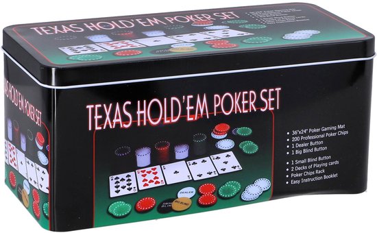 Pokerset in Dose, 200-teilig