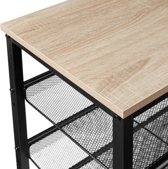 tectake - Schuhregal Bournemouth Industrieleuchte - Schuhaufbewahrung - 404280