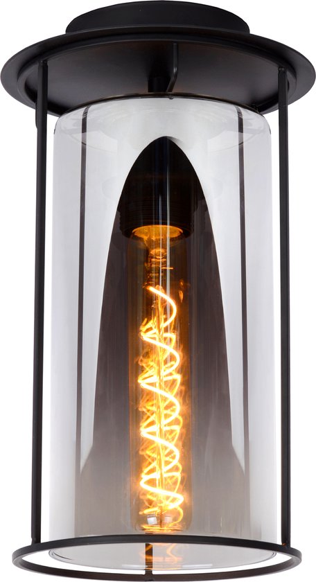 Lucide DOUNIA Deckenleuchte – Ø 17 cm – E27 – Schwarz