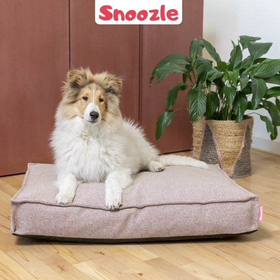 Snoozle Orthopädischer Hundekorb - Weiches und luxuriöses Hundekissen - Hundebett - Waschbar - Hundekörbe - 120 x 90 cm - Stormy Grey