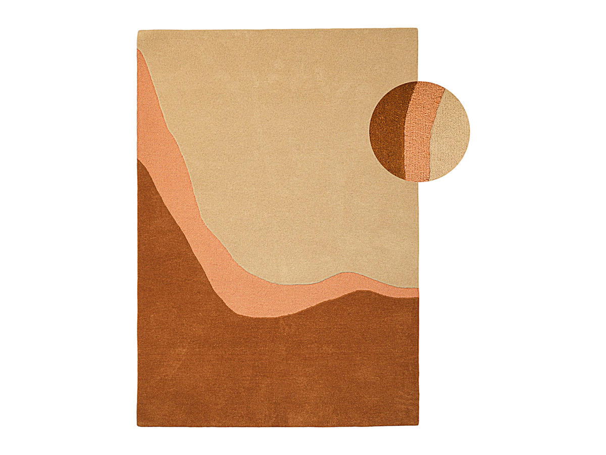 Brinker by FonQ Desert Wollteppich 200 x 290 cm – Ochre Pink