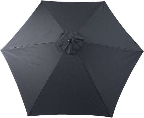AXI Noor Stab-Sonnenschirm Ø 300 cm Anthrazit/Grau – Pulverbeschichtetes Gestell – Neigbar