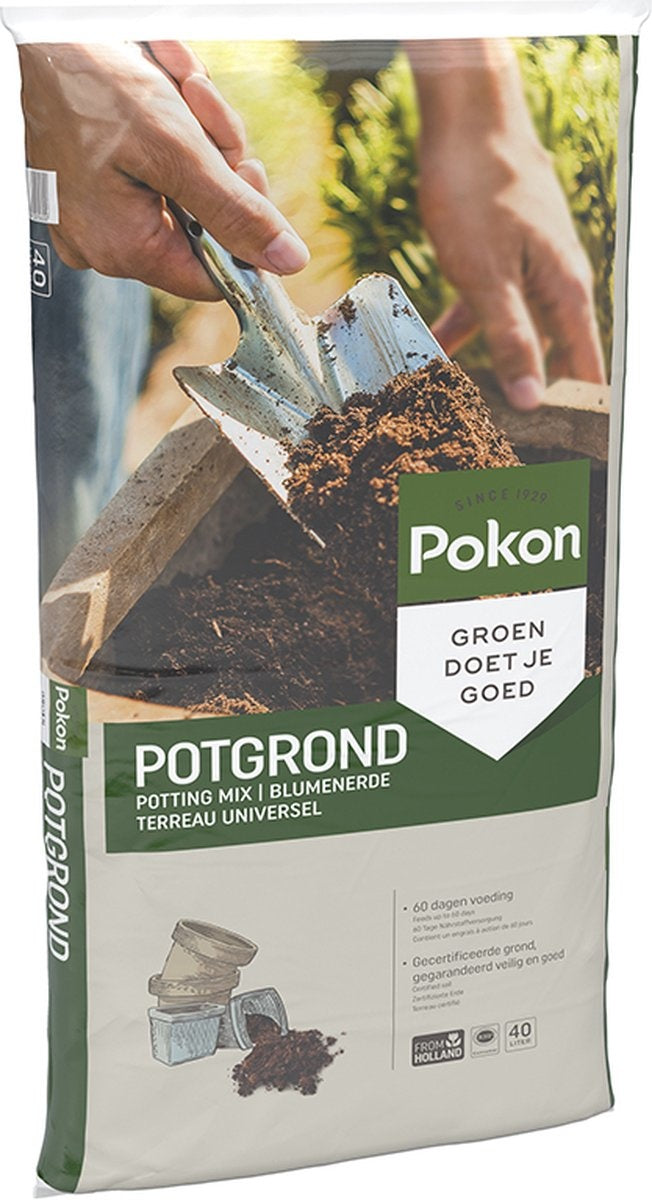 Pokon Universal Blumenerde - 40l - Für innen und außen - 60 Tage Ernährung - Blumenerde universal