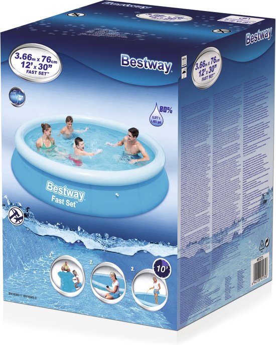 Bestway Fast Set-Schwimmbecken 366 cm