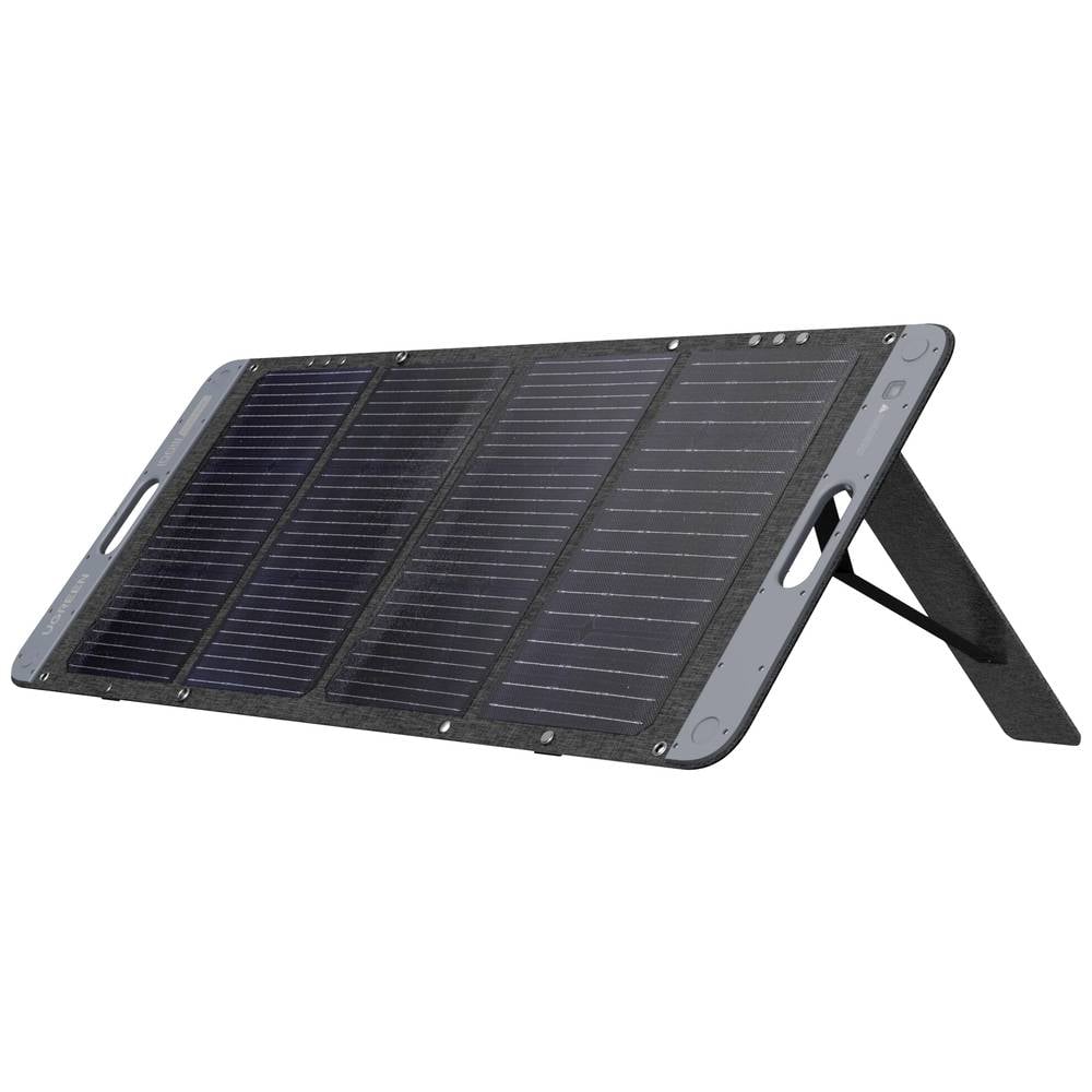 Ugreen 100W faltbares Solarmodul Schwarz - 574x540 mm (zusammengeklappt) / 1290x540x410 mm (montiert) - 5.5A Monokristallin
