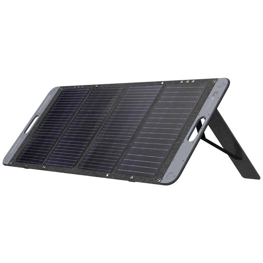 Ugreen 100W faltbares Solarmodul Schwarz - 574x540 mm (zusammengeklappt) / 1290x540x410 mm (montiert) - 5.5A Monokristallin