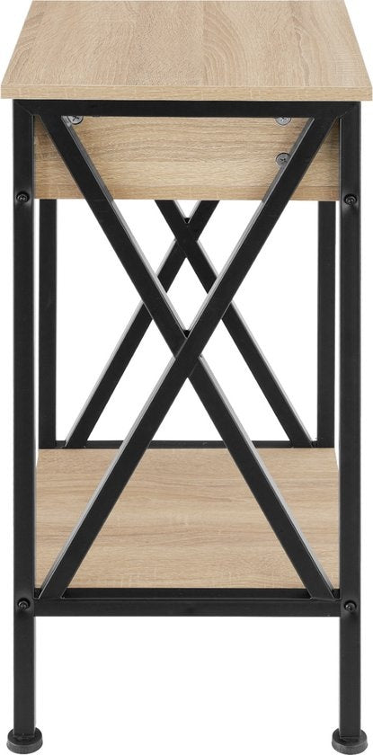 tectake - Beistelltisch Dayton - Industrie - hellbraun -35 x 35 x 70,5 cm - 404452