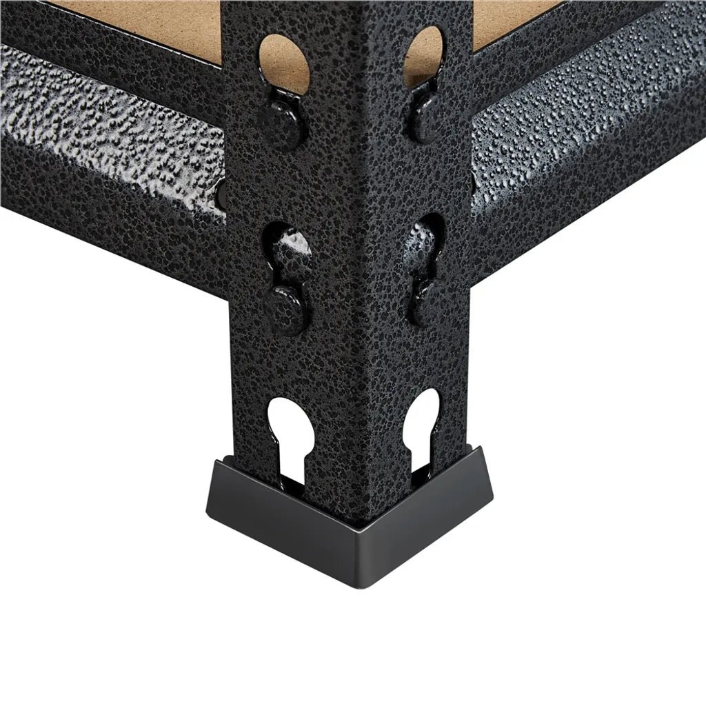 Yaheetech Schwerlastregal aus Metall, 153 x 75 x 30 cm, schwarz