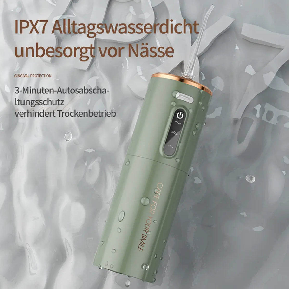 Rushi R-B31 elektrische Munddusche – 280 ml – grün
