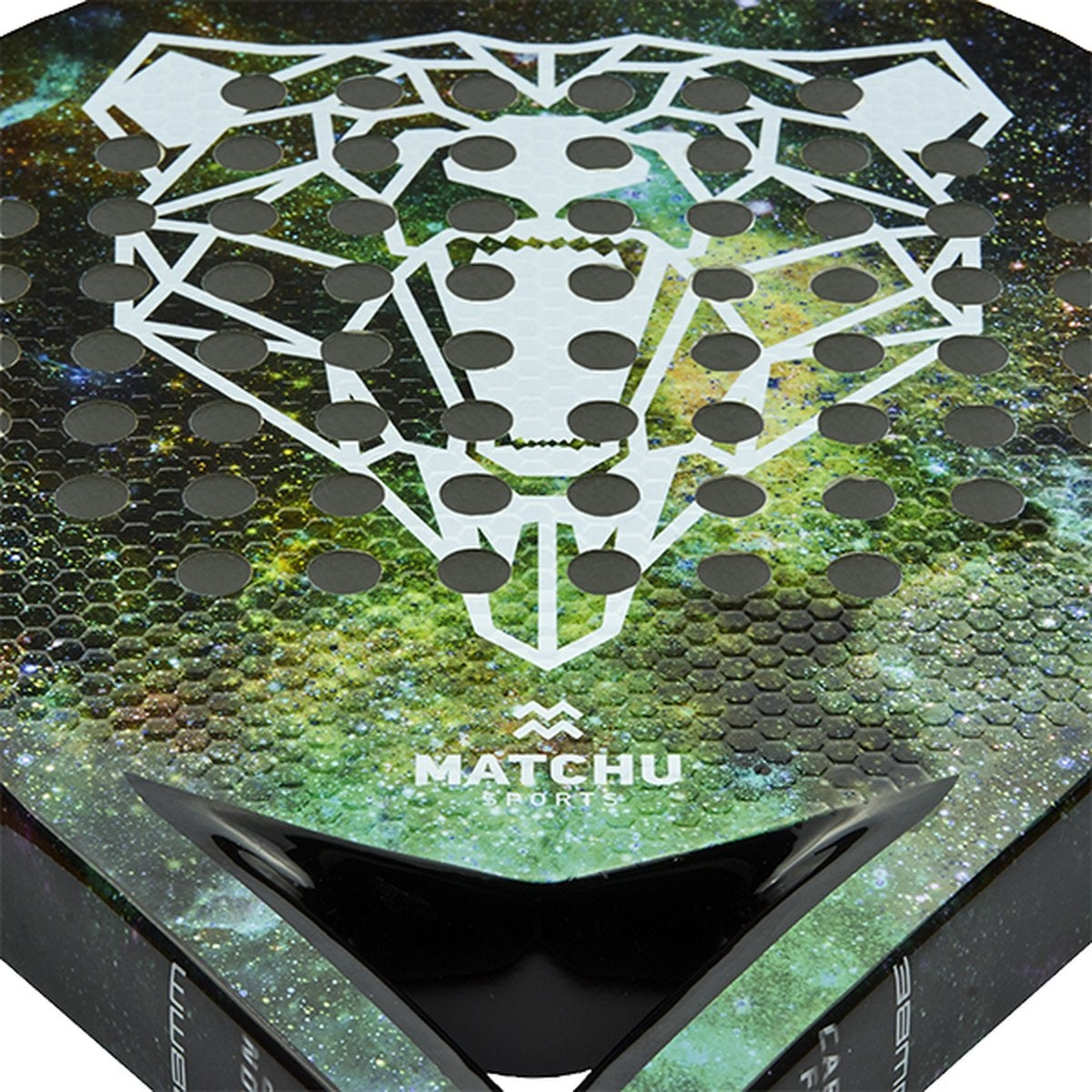 Matchu Sports Padelschläger - Carbon - Inkl. Padeltasche - 360 g - Grün