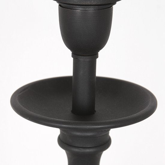 Anne Lighting Tischleuchte Lyons - schwarz - Metall - 15,5 cm - E27 Fassung - 3467ZW