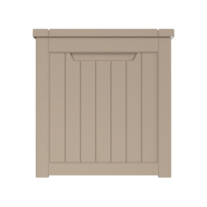 LifeGoods Kissenbox XL - 870L - Kunststoff Holzoptik - Grau - Extra groß