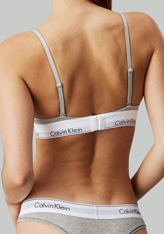 Calvin Klein Triangel-BH – Grau – Größe M