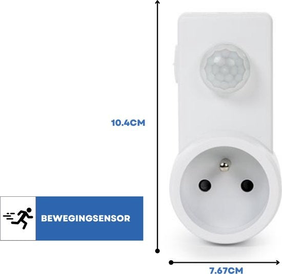 Perelstecker mit Bewegungsmelder - Pin Erde