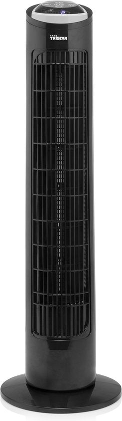 Turmventilator – 3 Geschwindigkeitsstufen – Schwenkbar – Timer-Funktion – Elegant & kompakt – Tristar VE-5865 – Schwarz