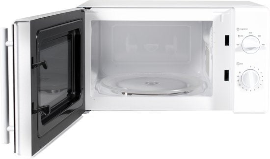 Inventum MN205S Solo Mikrowelle – 20 l – 700 W – Auftaufunktion – Weiß