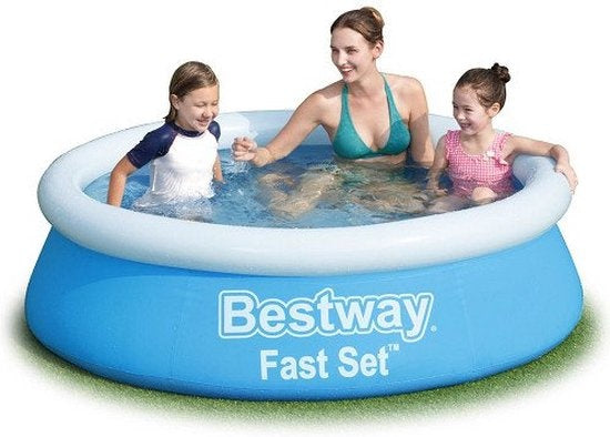 Bestway Kinderpool - Ã˜ 183 cm - Modell 57392 - Aufblasbarer Rand