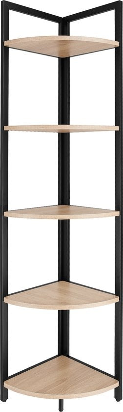 tectake - Eckschrank Castlebar 30x30x150cm - hellbraun - 404772