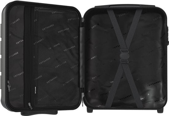 TRVLMORE Handgepäckkoffer – 40 x 30 x 20 cm – Unter-dem-Sitz-Koffer – 24 l – TSA-Schloss – 2 Rollen – Schwarz