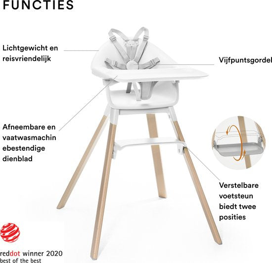 Stokke Clikk Kinderstuhl – Weiß