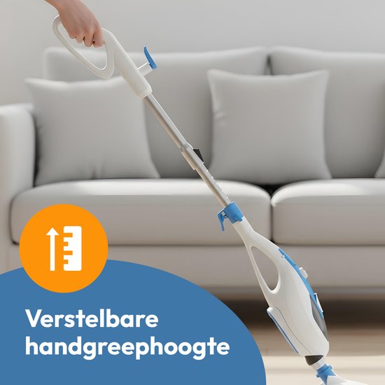 BOLLIT Hochdruck-Dampfreiniger 2 in 1 - Handdampfreiniger - 1500W 16 in 1 - Fleckenreiniger - für alle Böden, Sofa, Bad und Teppichreinigung