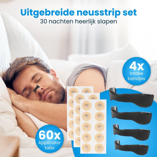 DreamCare Nasenstreifen magnetisch - 30 Paare - Anti-Schnarch - Nasenpflaster