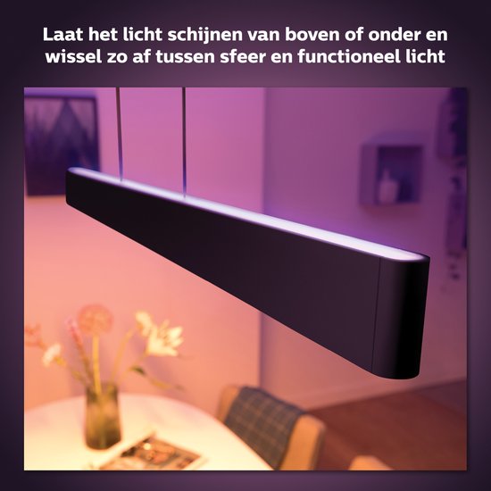 Philips Hue Ensis Hängeleuchte – weißes und farbiges Licht – schwarz