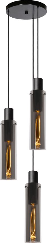 Lucide ORLANDO – Hängeleuchte – Ø 32 cm – 3xE27 – Fumé